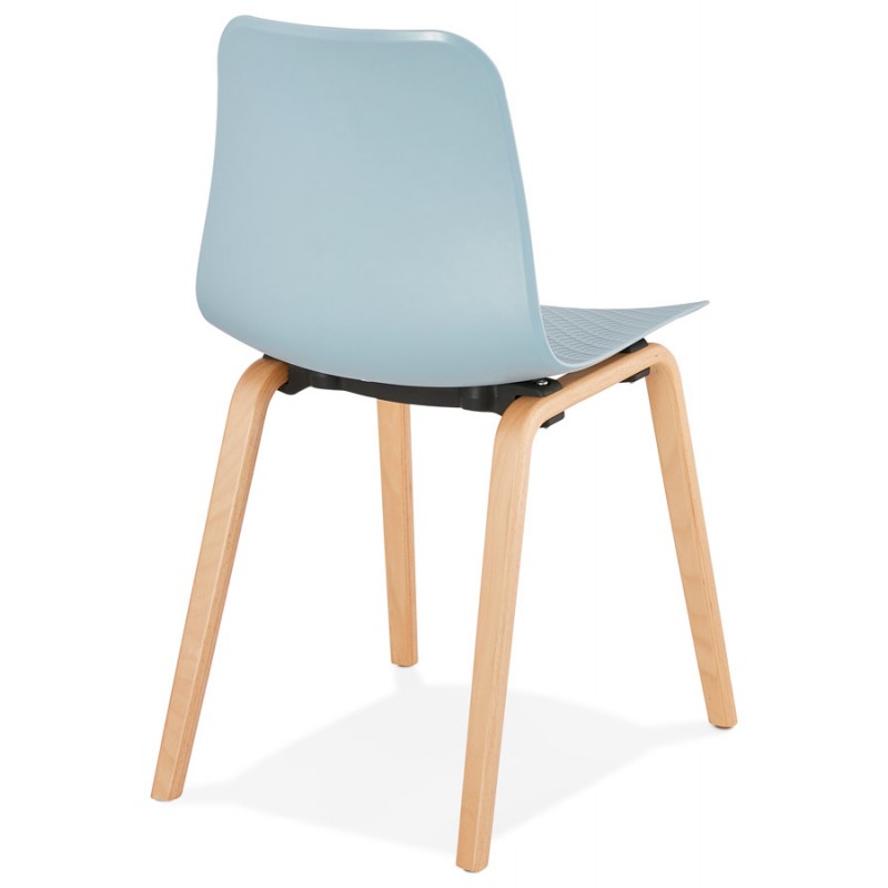 Scandinavian design chair foot wood natural finish SANDY (sky blue) - image 48041