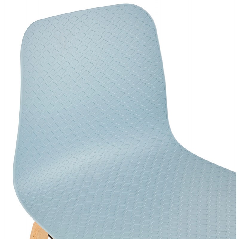 Scandinavian design chair foot wood natural finish SANDY (sky blue) - image 48043
