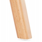 Silla de diseño escandinavo pie de madera acabado natural SANDY (negro)