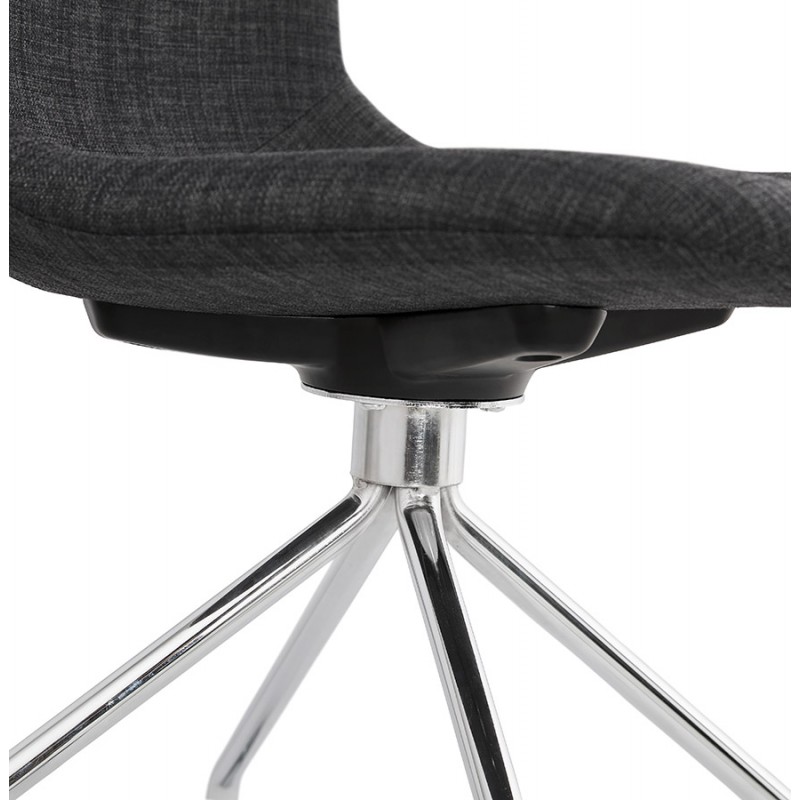 Office chair on wheels made of MARYA fabric (anthracite grey) - image 48089