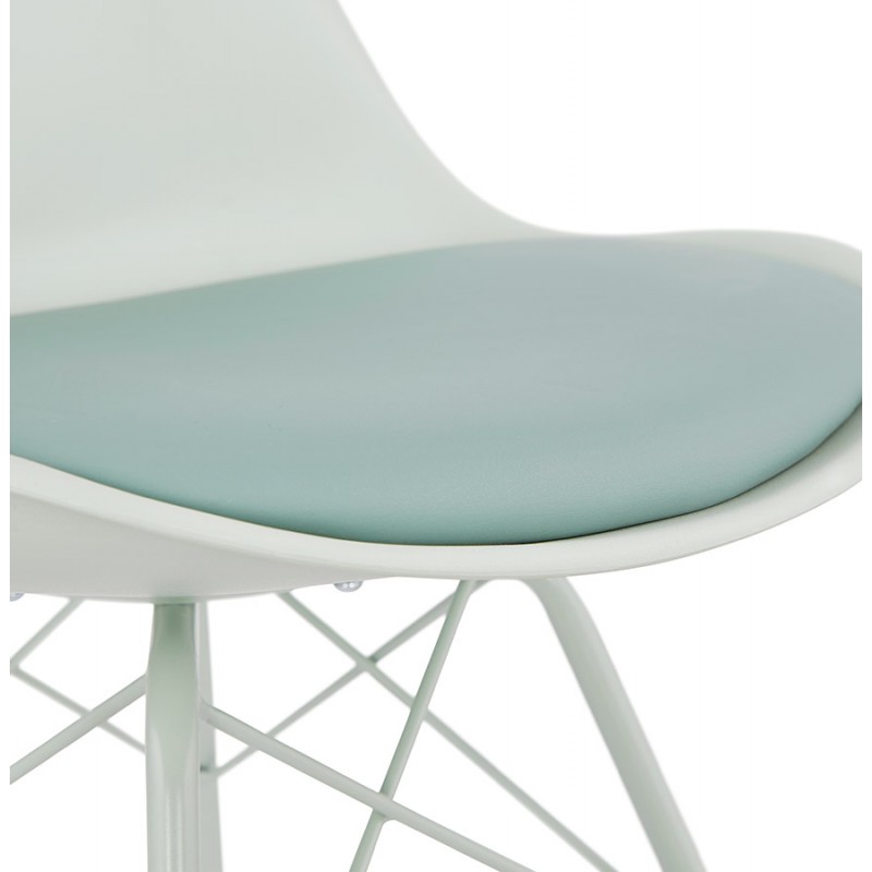 SANDRO Industriestil Design Stuhl (hellgrün) - image 48157