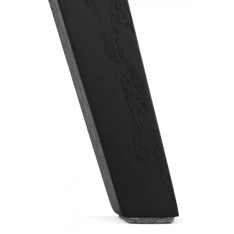 Silla de diseño de microfibra de pie negro THARA (marrón) - image 48177