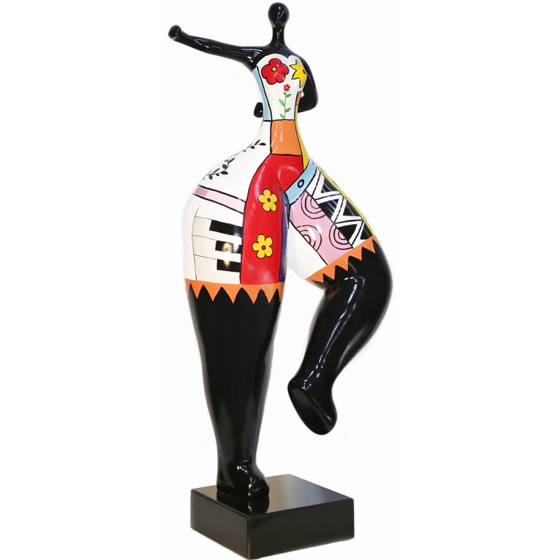 Escultura decorativa de estatua WOMAN GENEREUSE en resina H68 cm (Multicolor) - image 48285