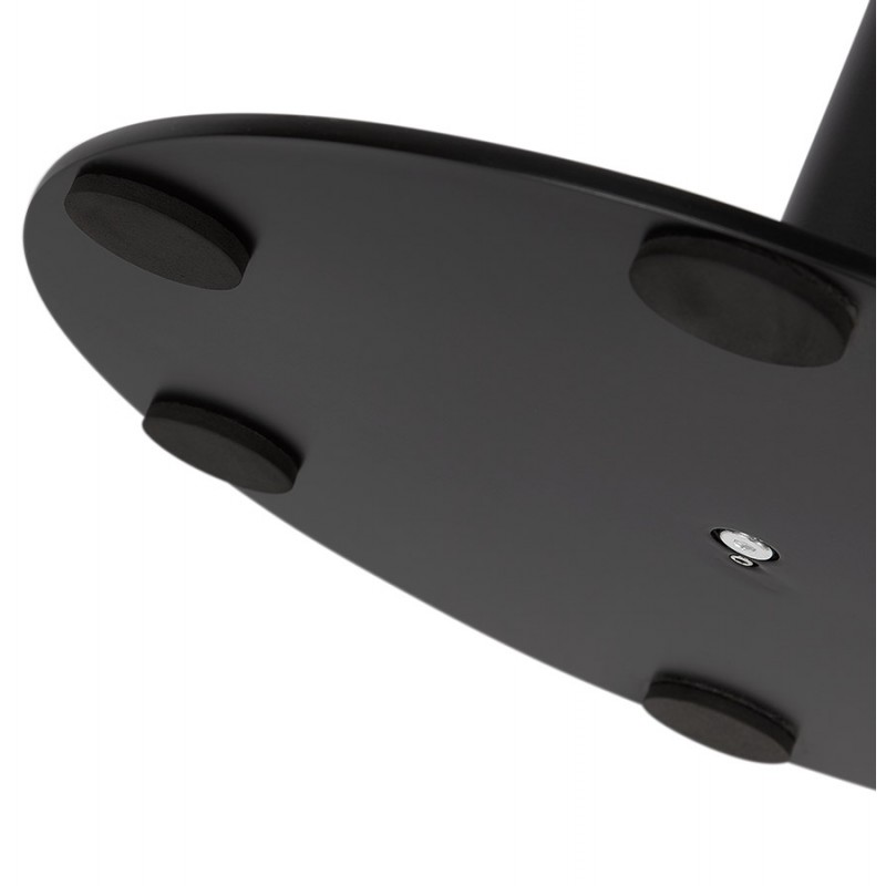 ROXANE (schwarz) runder Marmor Design Beistelltisch - image 48414