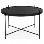 Design coffee table, RYANA MEDIUM side table (black)