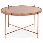 Design coffee table, RYANA MEDIUM side table (copper)