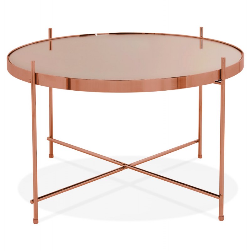 Mesa de centro de diseño, mesa auxiliar RYANA MEDIUM (cobre) - image 48500