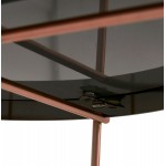 Mesa de centro de diseño, mesa auxiliar RYANA MEDIUM (cobre)