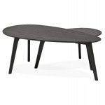 RAMON oval wooden design tables (black)