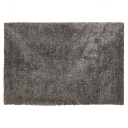 Tappeto di design ed elegante grigio scuro di grande formato per un interno  unico.