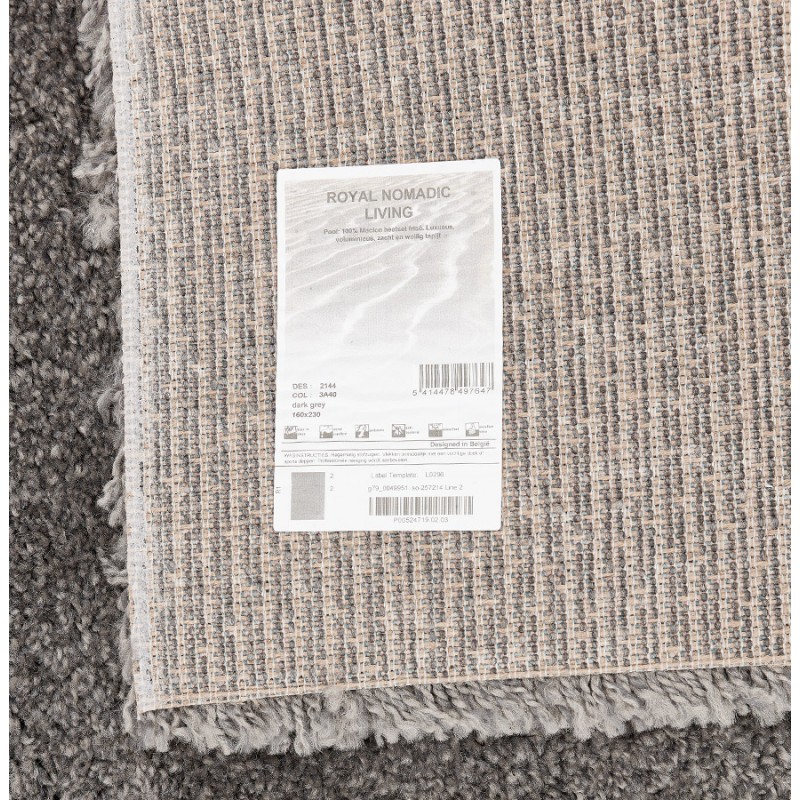 Rectangular design carpet - 160x230 cm SABRINA (dark grey) - image 48585