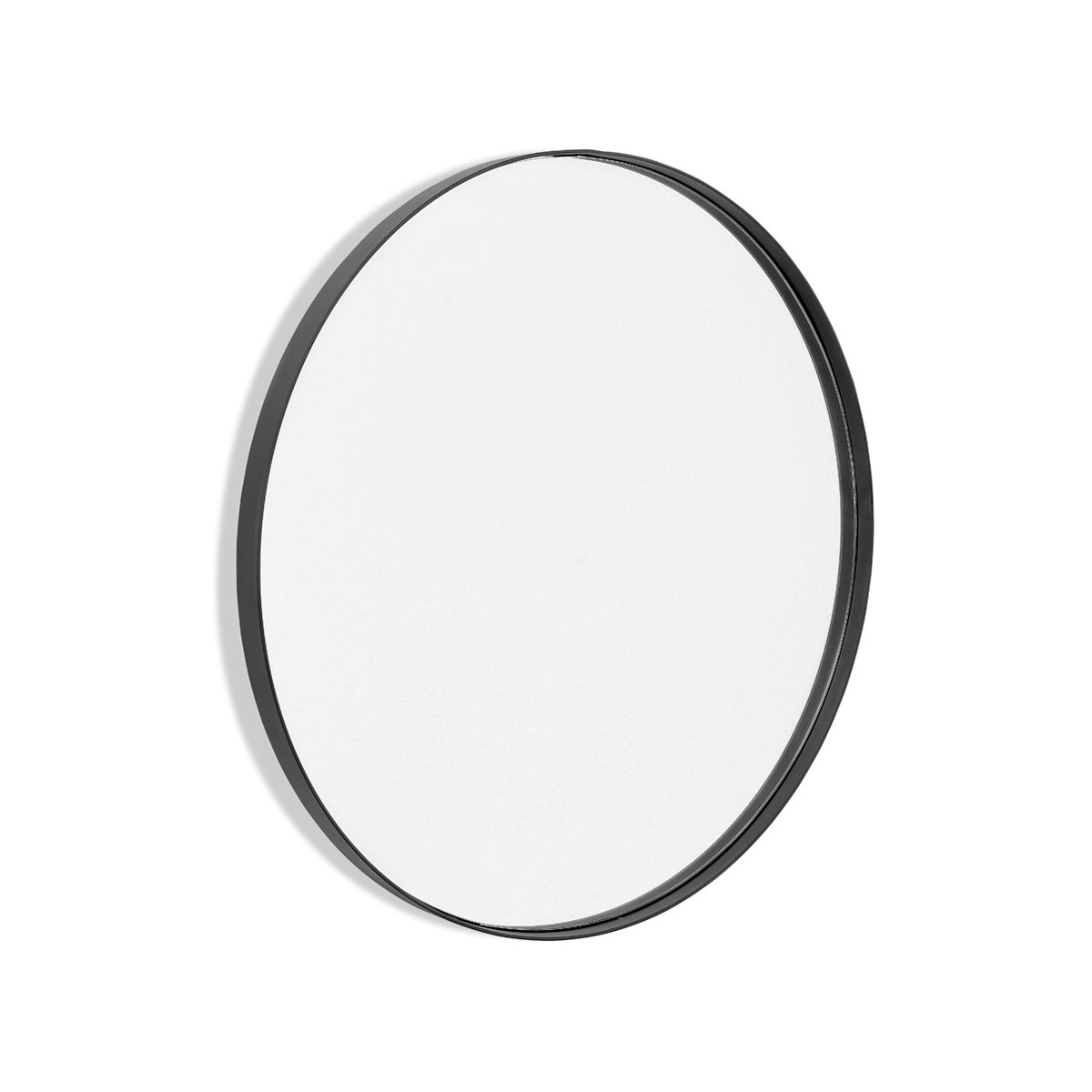 Specchio da tavolo in metallo nero Ø24,5 H26,5cm - RETIF