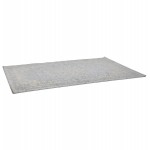 Tappeto bohémien rettangolare - 160x230 cm - IN lana SHANON (grigio chiaro)