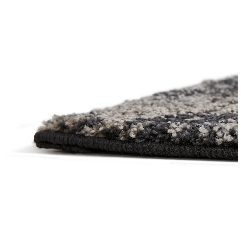 Rectangular design carpet - 160x230 cm - TAMAR (black, grey) - image 48658