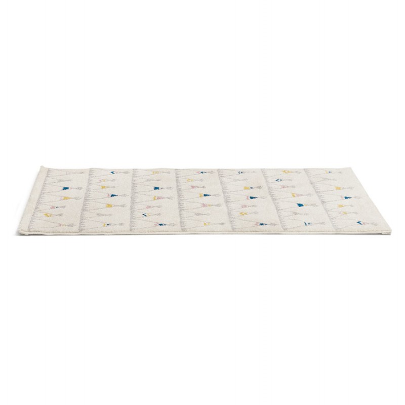 Alfombra rectangular para niños - 80x150 cm - HARISH (beige) - image 48702