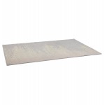 Rectangular design carpet - 160x230 cm - YOELA (grey, yellow)
