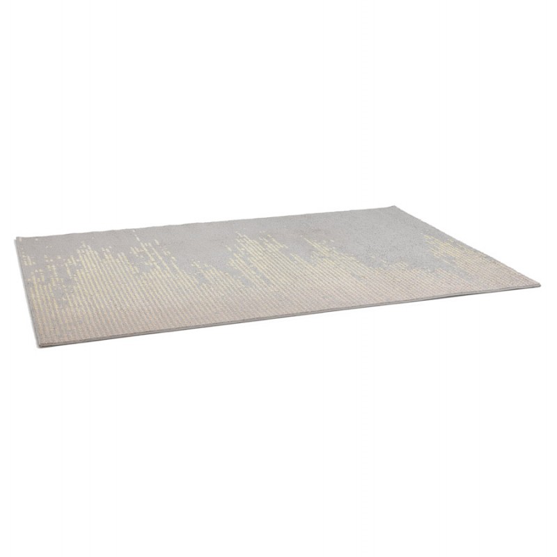 Rectangular design carpet - 160x230 cm - YOELA (grey, yellow) - image 48735