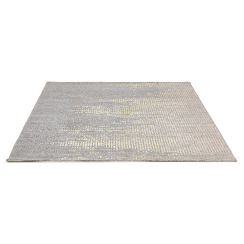Rectangular design carpet - 160x230 cm - YOELA (grey, yellow) - image 48737