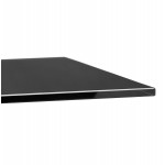 Mesa de comedor de diseño de vidrio y metal (200x100 cm) WHITNEY (negro)