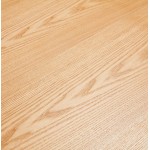 Holz- und Metall-Gebürstetes Stahldesign (200x100 cm) CATHALINA (natürliche Oberfläche)