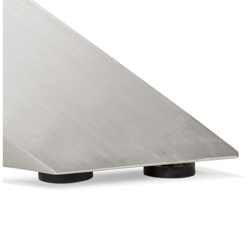 Holz- und Metall-Gebürstetes Stahldesign (200x100 cm) CATHALINA (natürliche Oberfläche) - image 48822