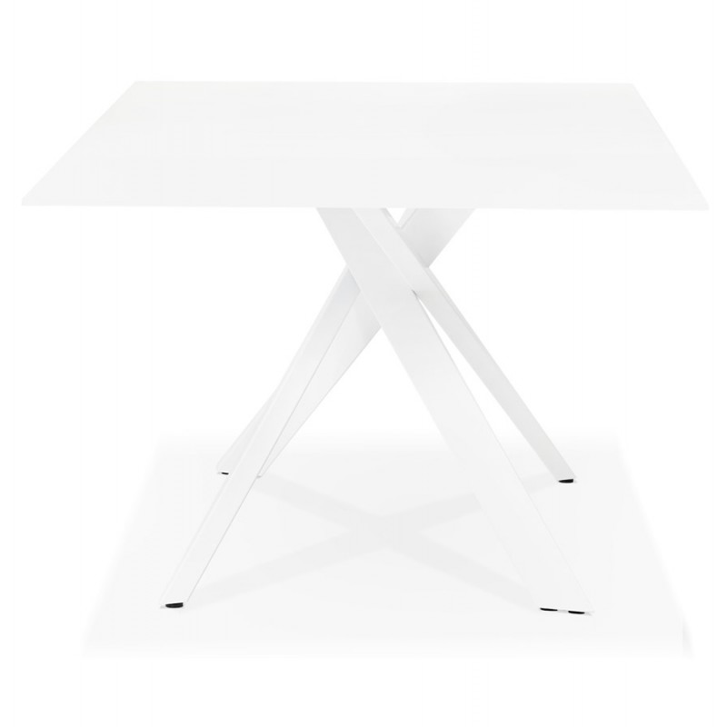Glass and white metal design (200x100 cm) WHITNEY (white) - image 48847