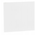 Glas- und Schwarzmetall-Design-Esstisch (200x100 cm) WHITNEY (weiß)