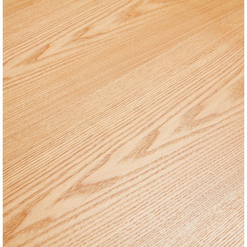 Table à manger design en bois et métal noir (200x100 cm) CATHALINA (finition naturelle) - image 48937
