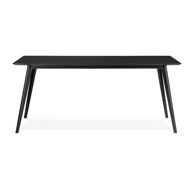 Table à manger design ou bureau en bois (180x90 cm) ZUMBA (noir) - image 48954