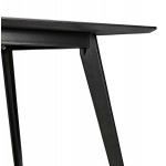 Design Esstisch oder Holztisch (180x90 cm) ZUMBA (schwarz)