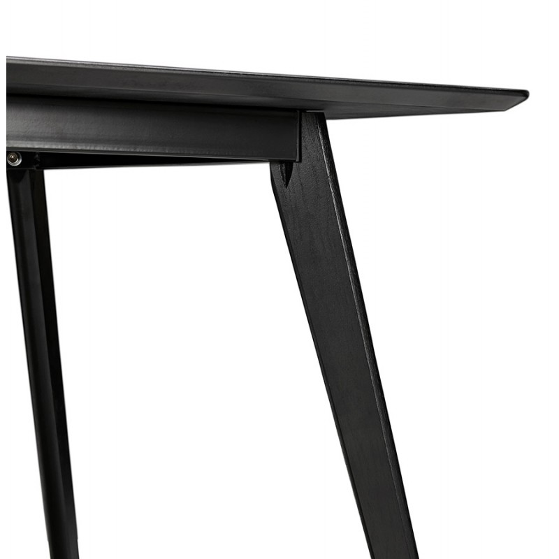 Tavolo da pranzo di design o scrivania in legno (180x90 cm) (nero) - image 48960