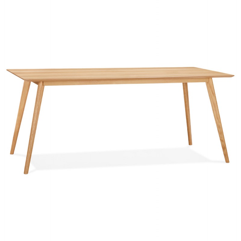 Mesa o escritorio de diseño de madera de estilo escandinavo (180x90 cm) ZUMBA (natural) - image 48964