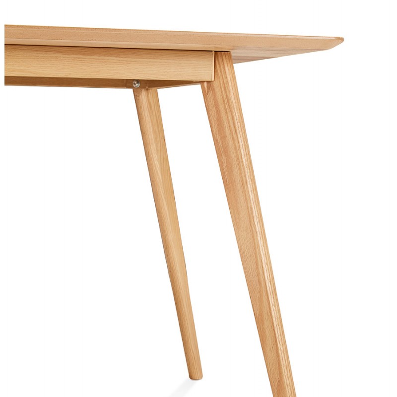 Tavolo da pranzo o scrivania in legno in stile scandinavo (180x90 cm) (naturale) - image 48971