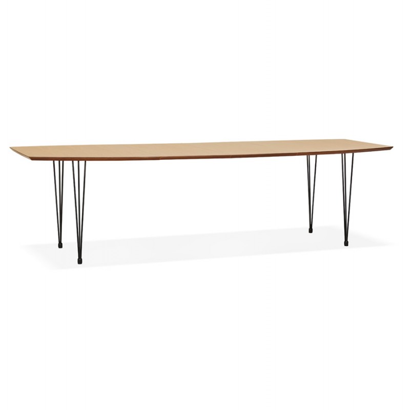 Tavolo da pranzo in legno estensibile (170/270cmx100cm) LOANA (finitura naturale) - image 49058