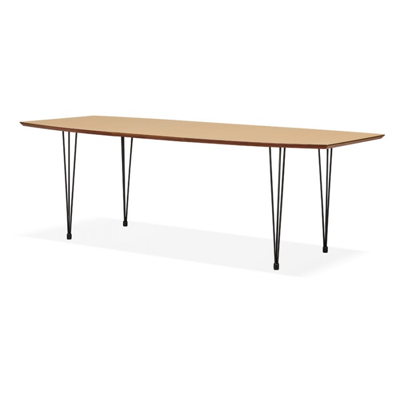 Tavolo da pranzo in legno estensibile (170/270cmx100cm) LOANA (finitura naturale) - image 49062