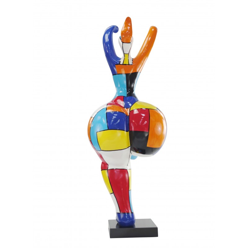 Statue sculpture décorative design FEMME NANA en résine H145 cm (multicolore) - image 49142