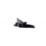 Statua di design scultura decorativa coccodrillo in resina (nero)