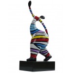 Statuetta design scultura decorativa donna in piedi in resina H61 (multicolor)