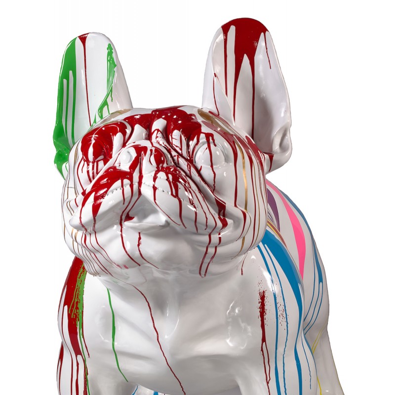 Estatua diseño de escultura decorativa CHIEN XL en resina H140 cm (multicolor) - image 49303