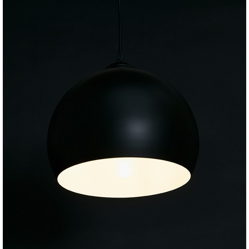 Suspension boule design en métal KENJI (noir) - image 49329