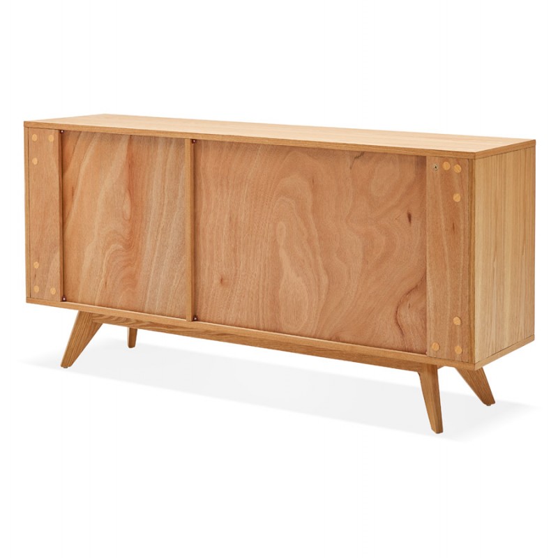 Buffet enfilade design 2 doors 3 wooden drawers MELINA (natural) - image 49397