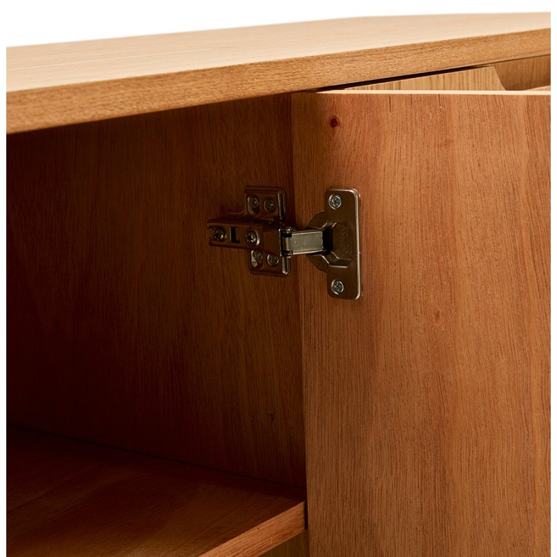 Buffet enfilade design 2 porte 3 cassetti in legno MELINA (naturale) - image 49404