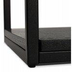 Regal Bibliothek Design-Stil industriell aus Holz und Metall AKARI (schwarz)