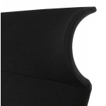 Schreibtischsessel aus AYUMI Stoff (schwarz)