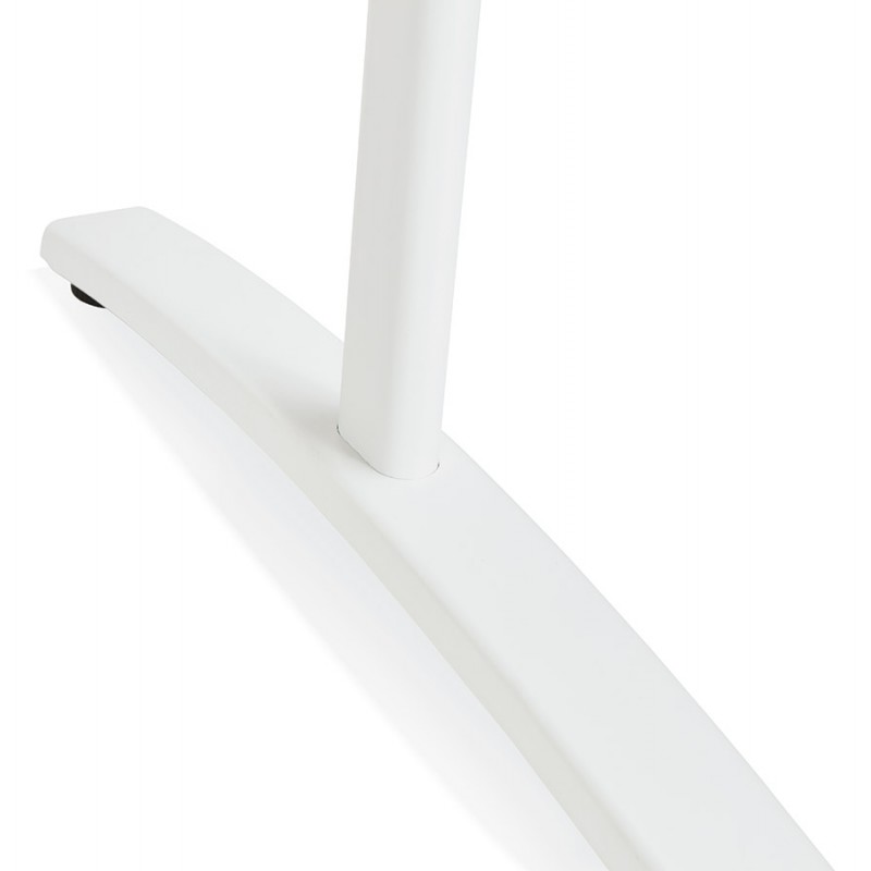 SONA scrivania destra in legno dai piedi bianchi (160x80 cm) (bianco) - image 49508
