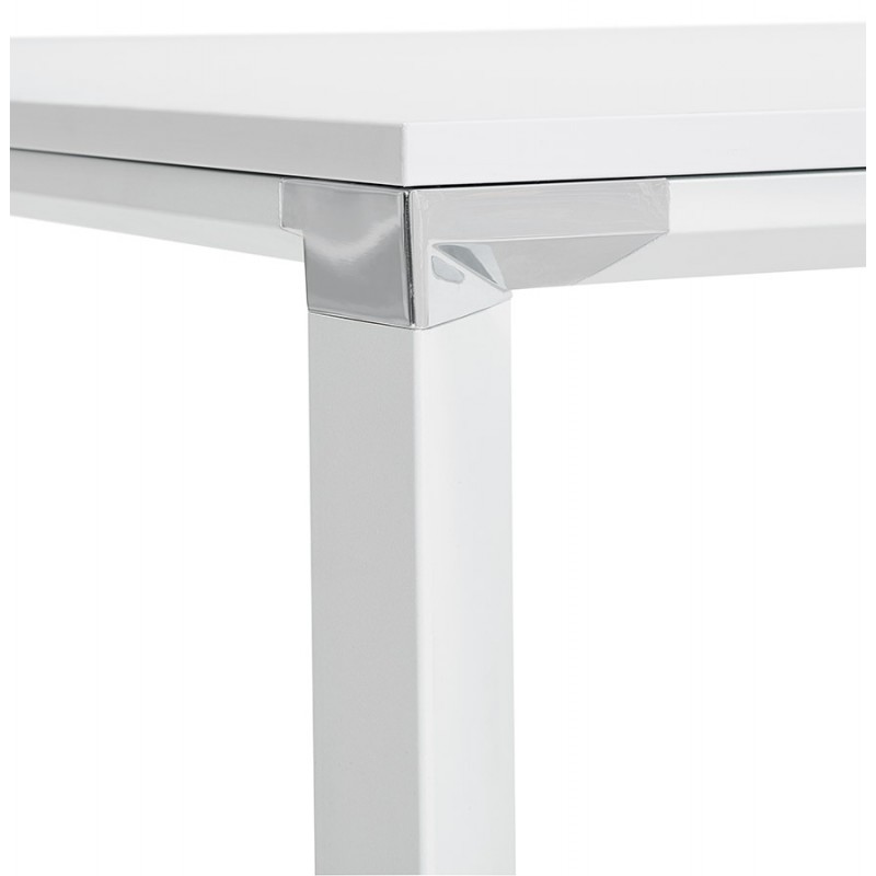 Holz-Design Schreibtisch aus Holz Füßchen weiß BOUNY (200x100 cm) (weiß) - image 49620