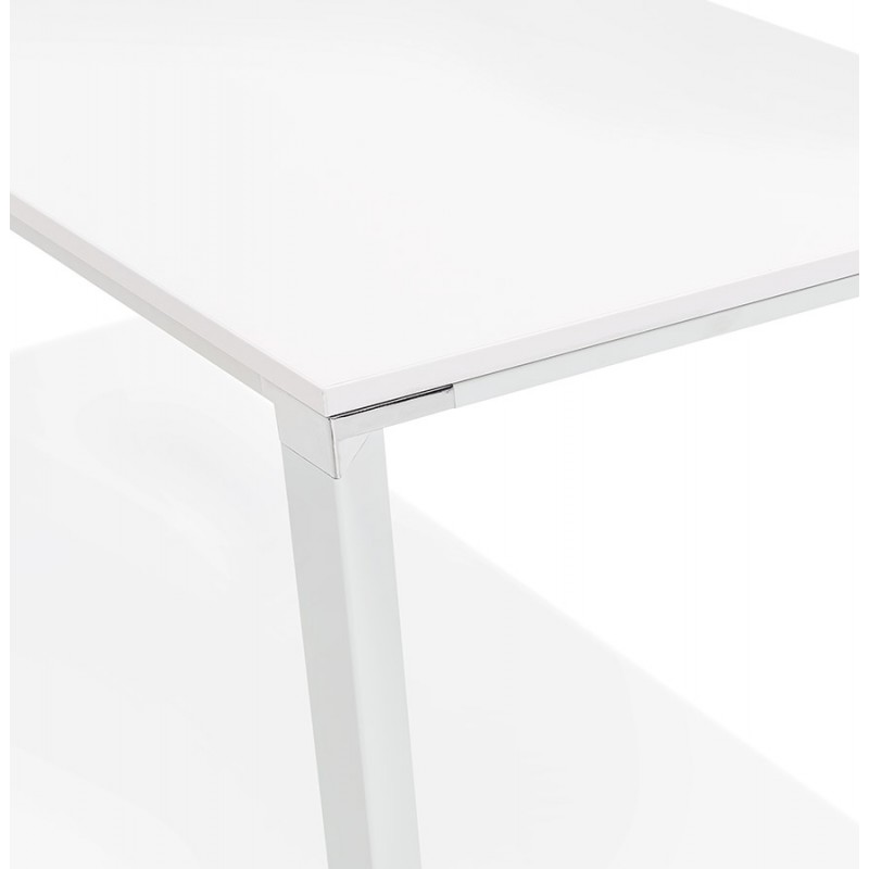 Table à manger table de réunion design en bois  NORA (200x100 cm) (blanc) - image 49629