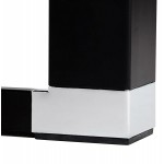 Holz-Design Schreibtisch aus holz schwarze Füße BOUNY (140x70 cm) (schwarz)