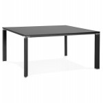 BENCH desk modern meeting table wooden black feet RICARDO (160x160 cm) (black)