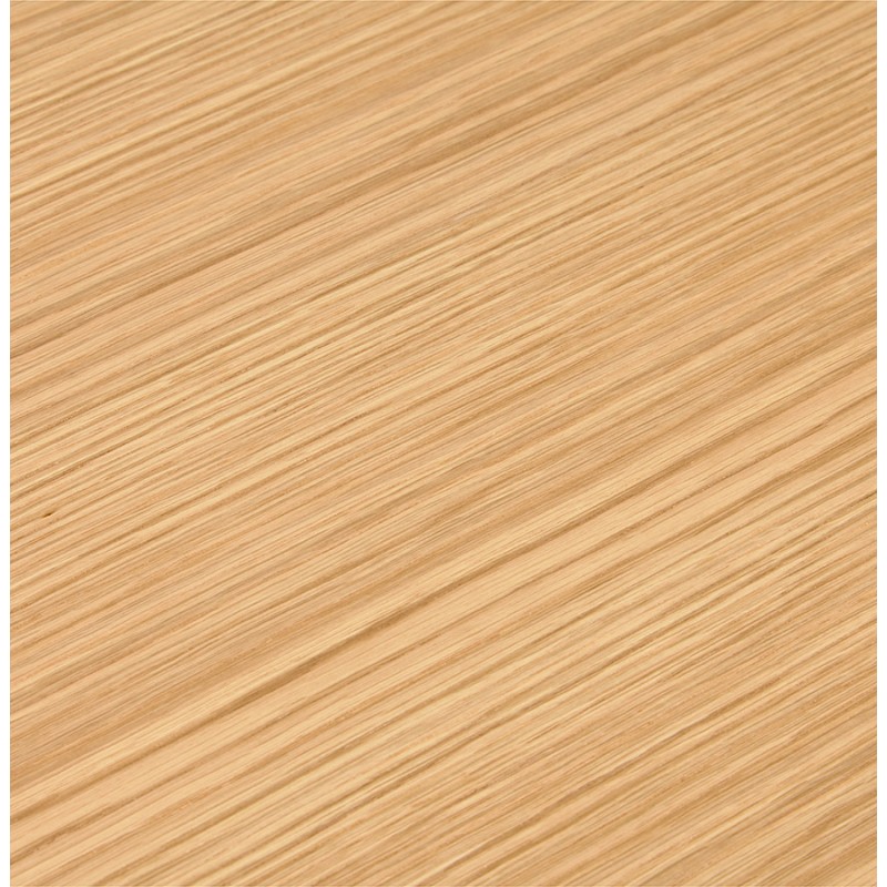 BENCH escritorio moderna mesa de reuniones pies negros de madera RICARDO (140x140 cm) (natural) - image 49689